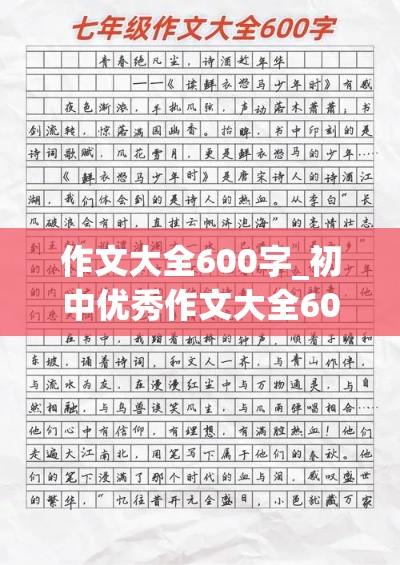 初中优秀作文600字精选大全-茄考网